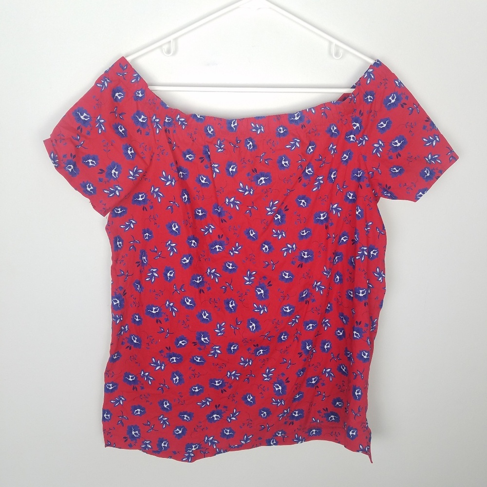 Banana Republic Floral Off Shoulder Top Co…
